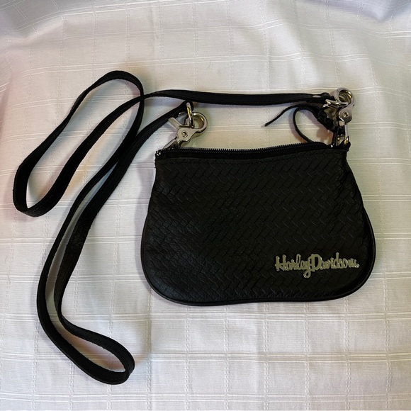 Harley-Davidson Handbags - Harley Davidson Genuine Leather Crossbody Purse Removable Straps Made in USA